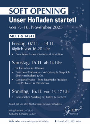 soft opening hofladen